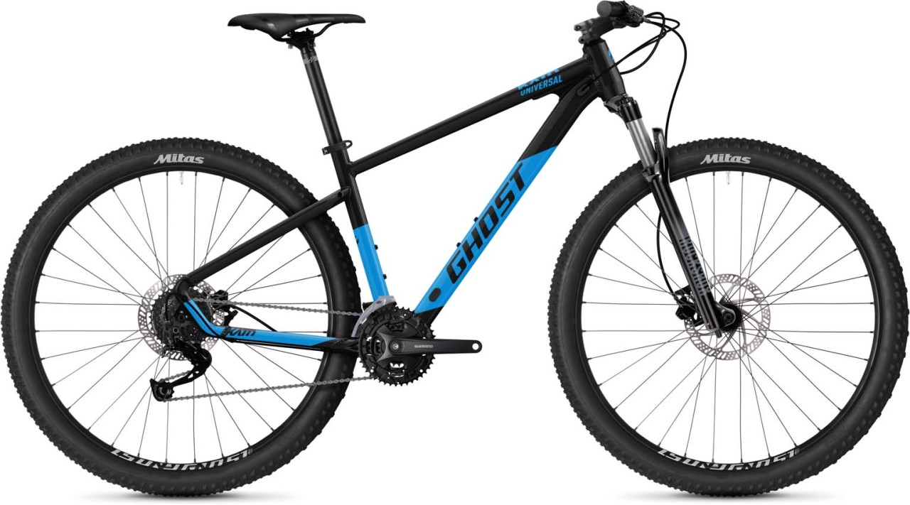 Ghost Kato Universal 29 AL black / bright blue glossy 2023 - VTT semi-rigide