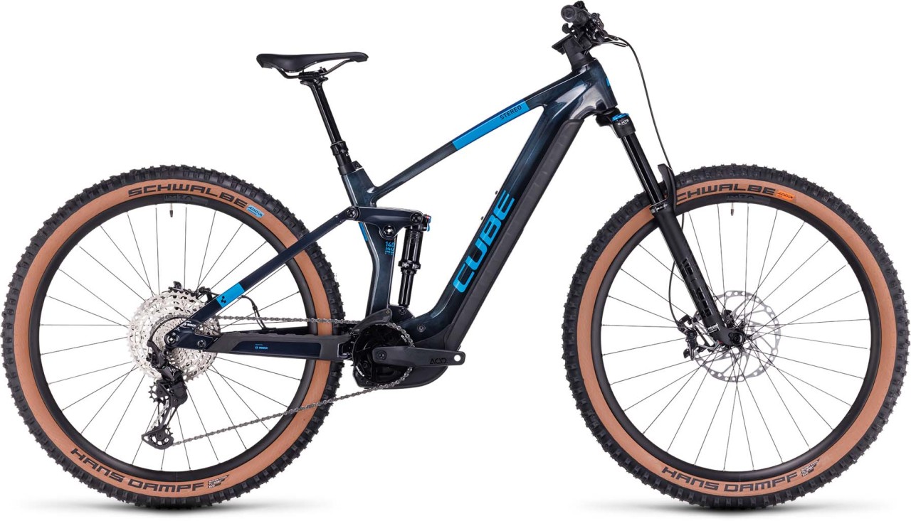 Cube Stereo Hybrid 140 HPC SLX 750 liquidblue n blue 2023 - VTT tout suspendu électrique