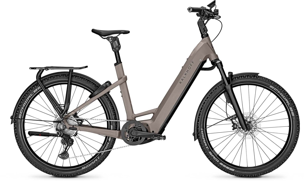 Kalkhoff Entice 7.B Advance+ ABS moonstonegrey matt 2023 - VTT semi-rigide ?lectrique col de cygne