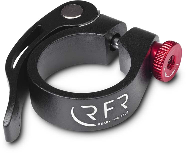 RFR Collier de selle avec blocage rapide 31,8 mm noir n rouge