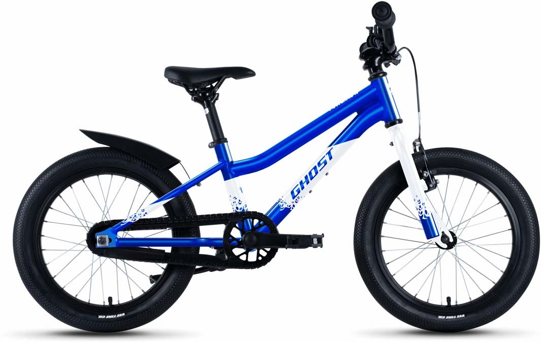 Ghost Powerkid 16 candy blue / pearl white glossy 2023 - Vélo enfant 16 pouces