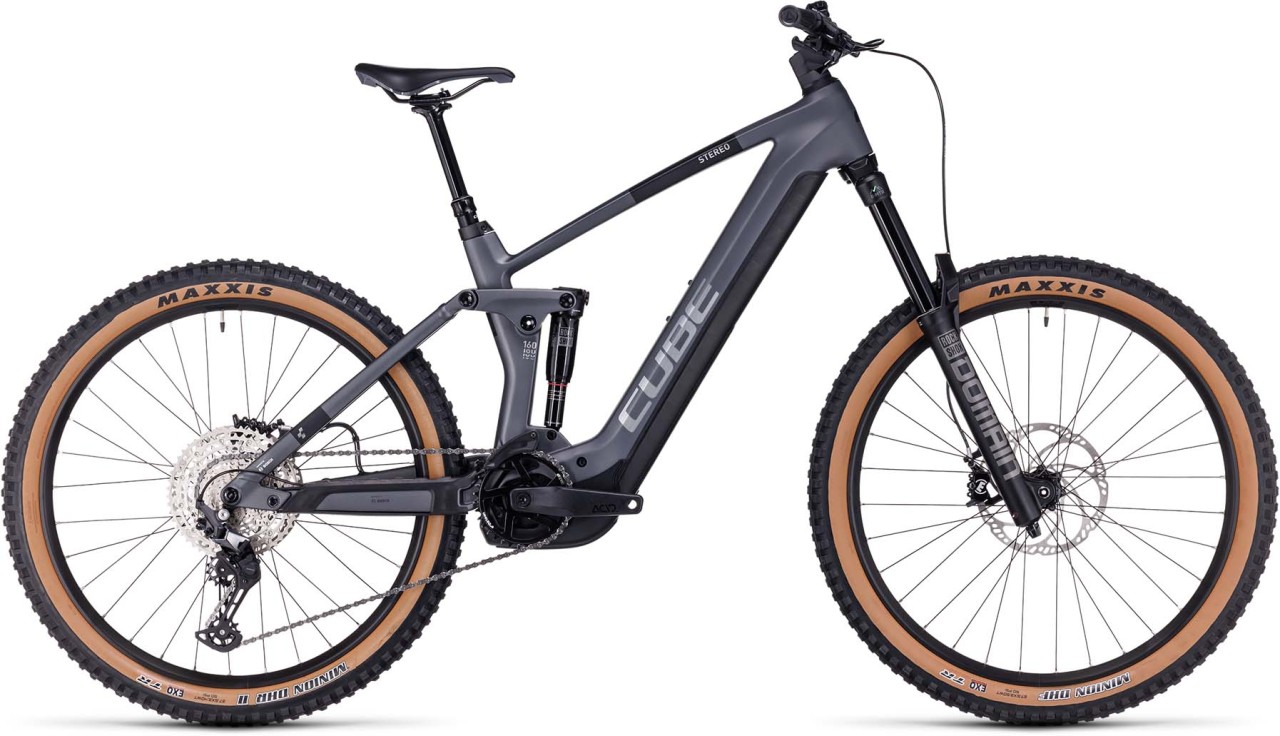 Cube Stereo Hybrid 160 HPC Race 750 27.5 grey n metal 2023 - VTT tout suspendu électrique