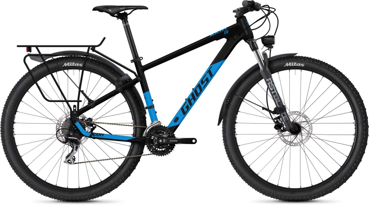 Ghost Kato EQ 29 AL black / bright blue matt 2023 - VTT semi-rigide