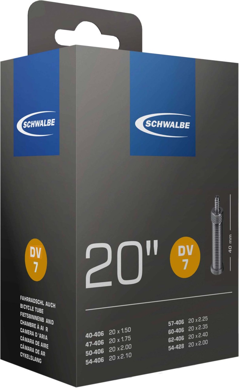 Schwalbe Tuyau 20x1.50-2.50 S DV7 40 mm, No. 7 (20")