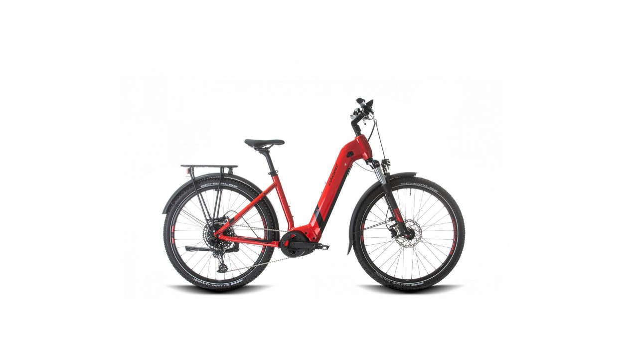 Conway Cairon C 3.0 625Wh red metallic / black metallic 2023 - VTT semi-rigide électrique col de cygne