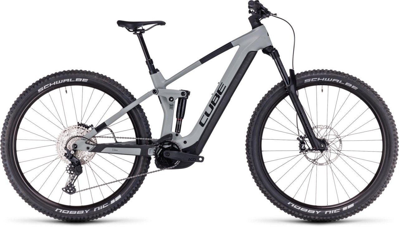 Cube Stereo Hybrid 140 HPC Pro 750 swampgrey n black 2024 - E-Bike Fully Mountainbike