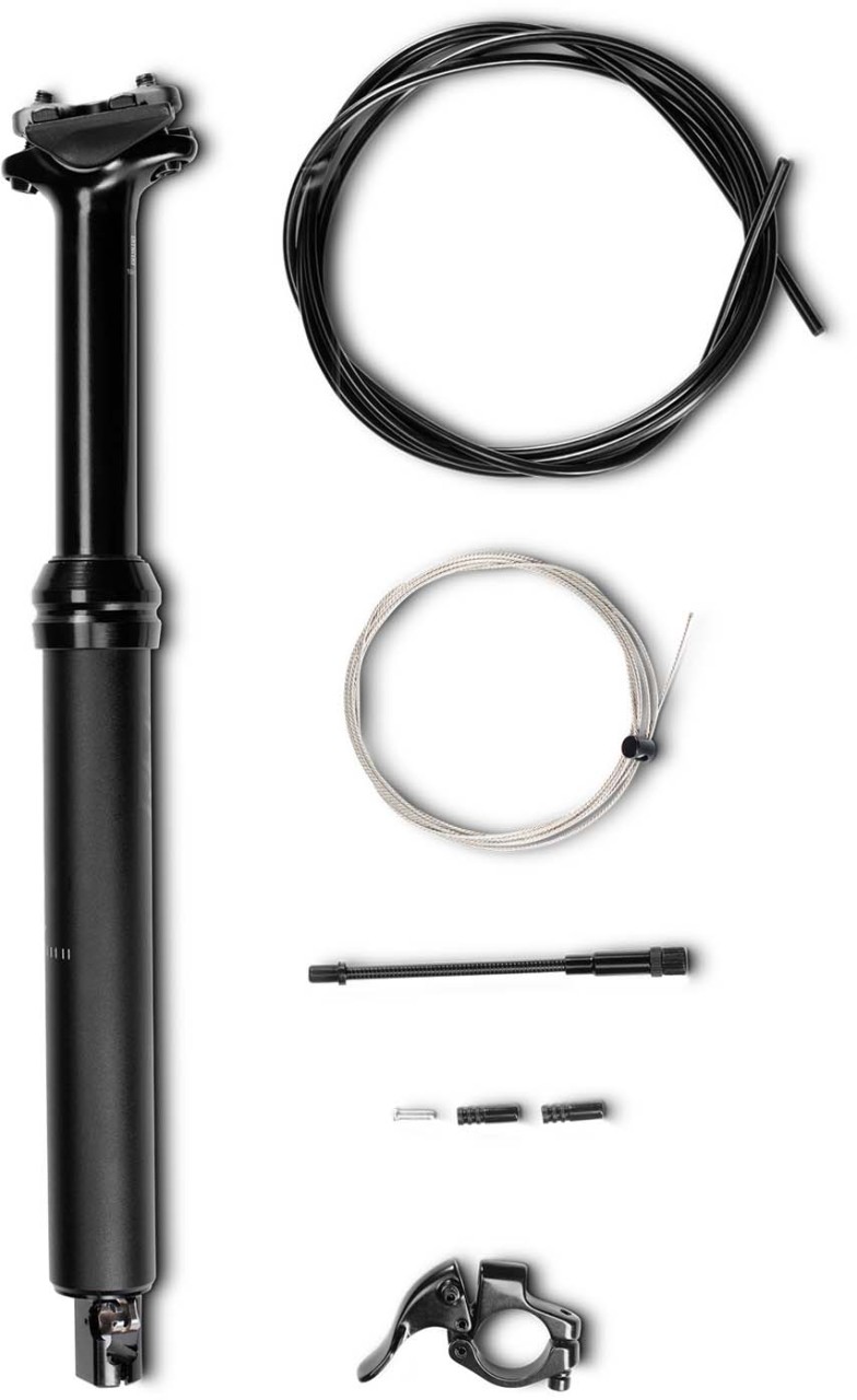 RFR Tige de selle télescopique black pour VTT intégral 15 pouces, 16 pouces - 31,6 mm x 365 mm (100 mm)