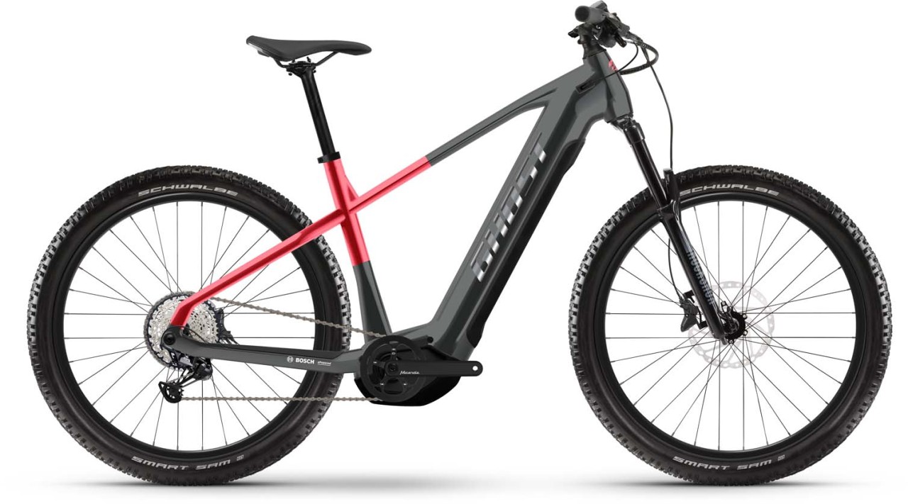 Ghost E-Teru Pro black / pearl deep red 2023 - VTT semi-rigide électrique