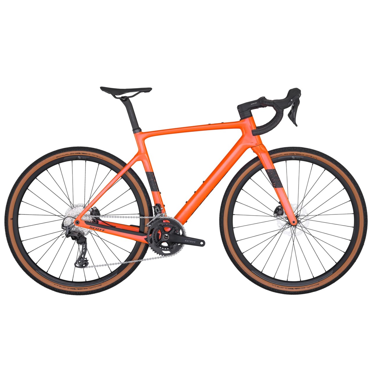 Scott Addict Gravel 40 Acid Orange 2024 - Vélo en terre