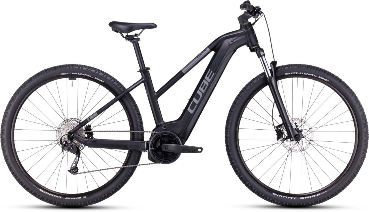 Cube Reaction Hybrid Performance 625 black n grey 2023 - VTT semi-rigide électrique Femme