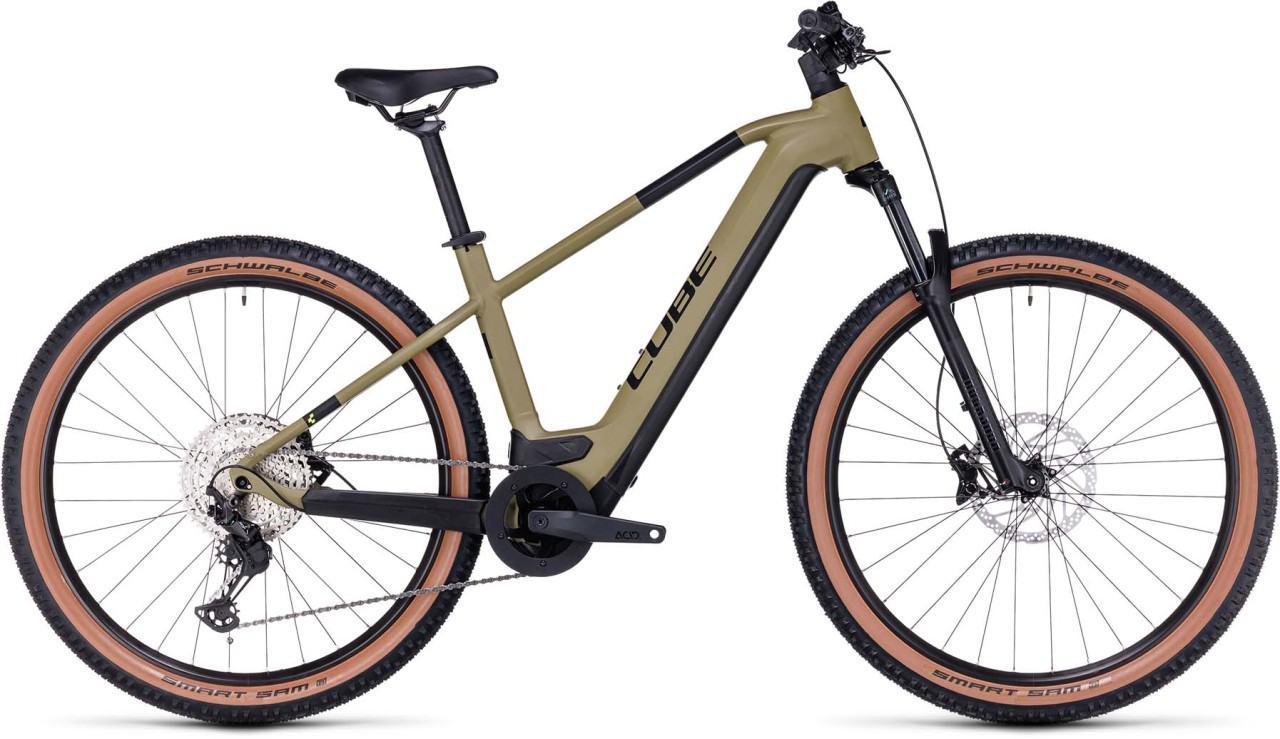 Cube Reaction Hybrid Race 750 olive n green 2023 - VTT semi-rigide électrique