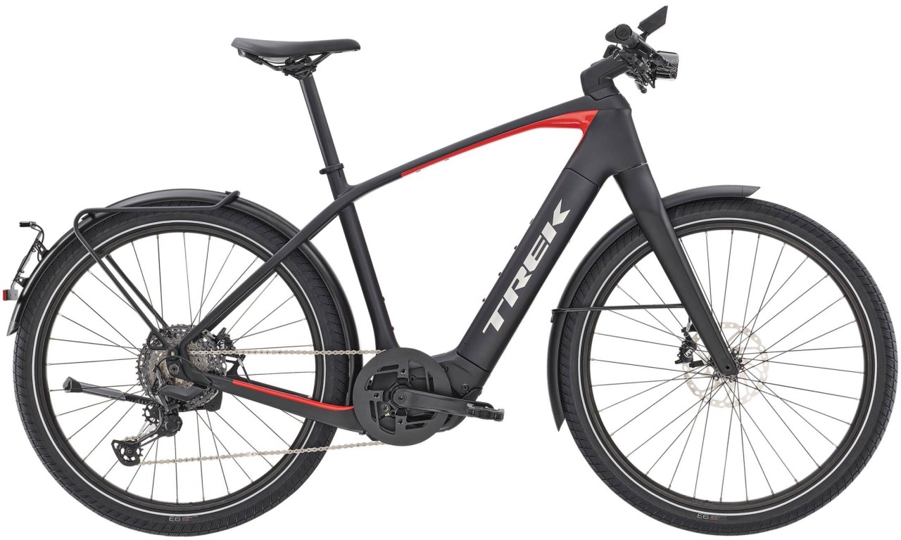 Trek Allant+ 9.9S Matte Trek Black 45km/h 2021 - Vélo trekking électrique Homme
