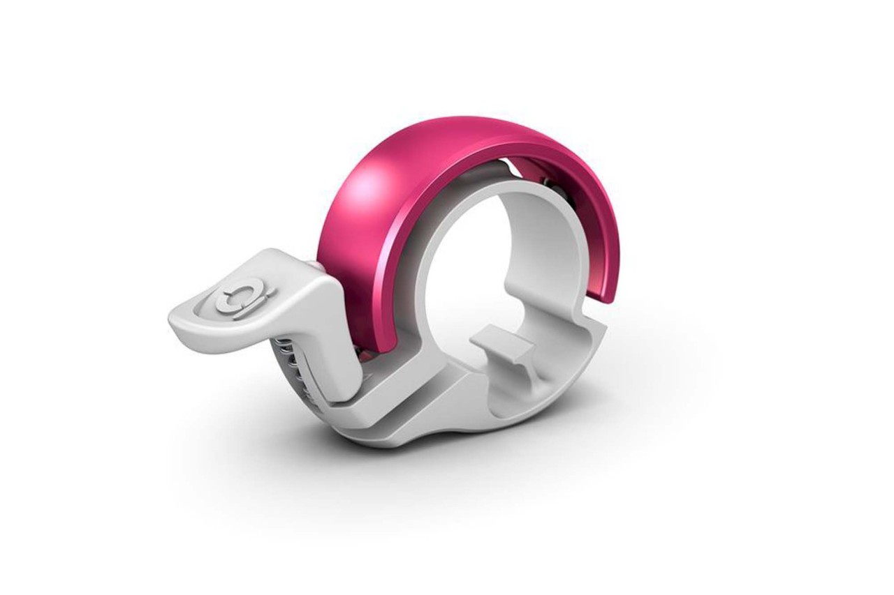 Knog Cloche Oi small white/pink | Diamètre du guidon : 22,2 mm