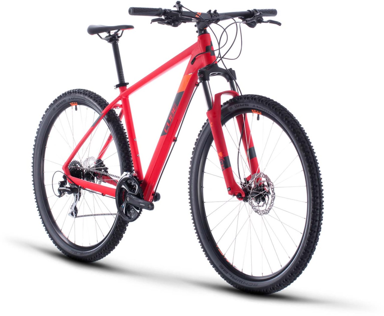 Cube Aim Race red n orange 2020 - VTT semi-rigide