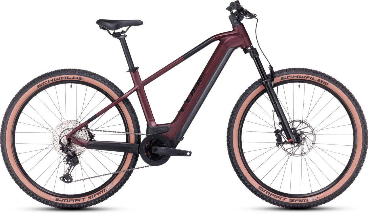 Cube Reaction Hybrid SLX 750 rubyred n black 2023 - VTT semi-rigide électrique