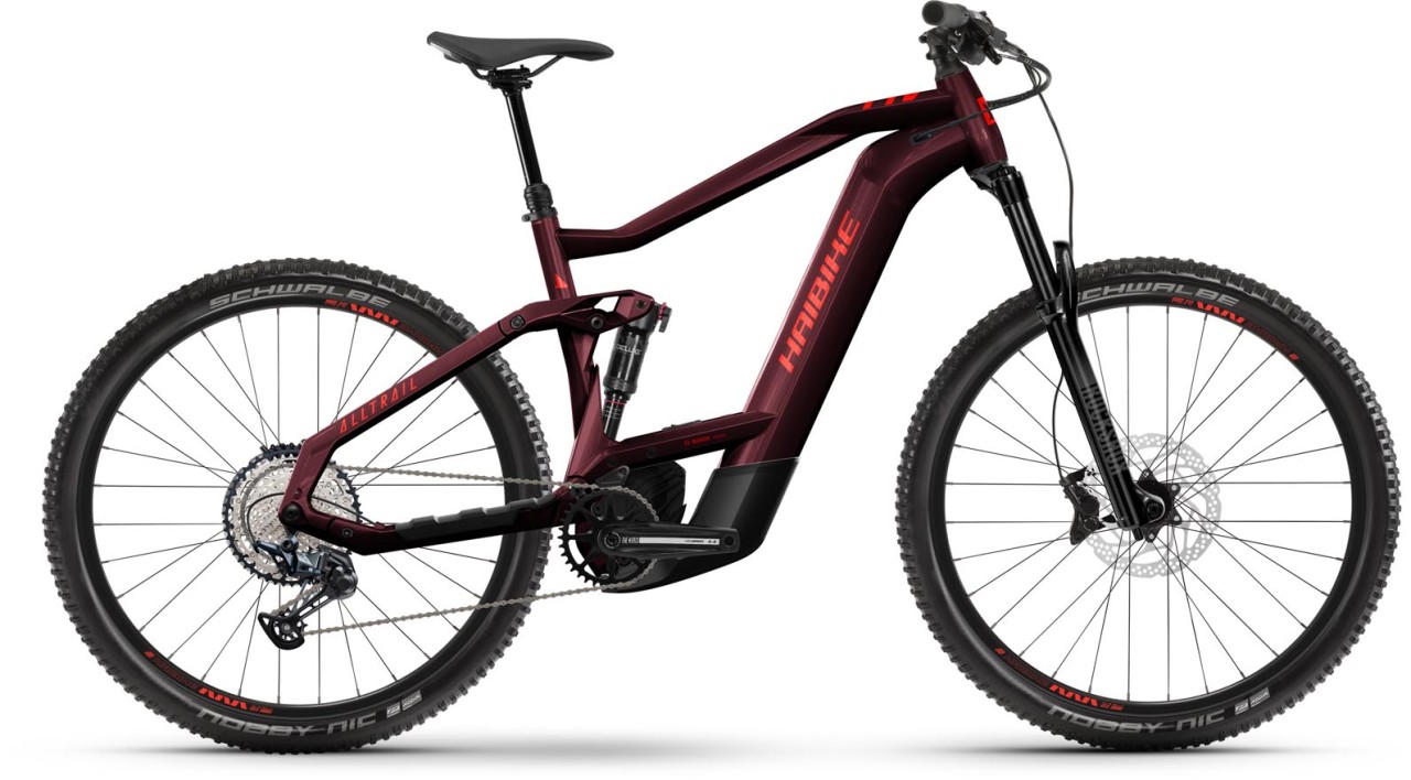 Haibike AllTrail 8 29 tuscan / neon red gloss 2024 - VTT tout suspendu électrique