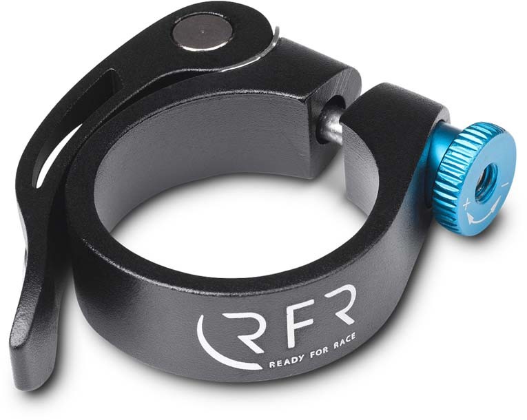 RFR Collier de selle avec blocage rapide 34,9 mm noir n bleu