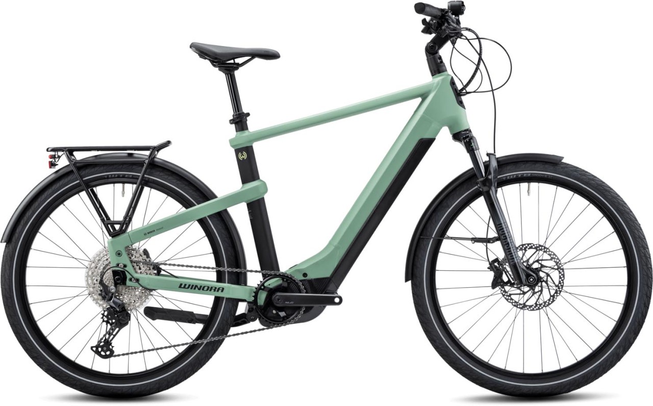 Winora Yakun 12 Defender matt 2023 - Vélo trekking électrique Homme