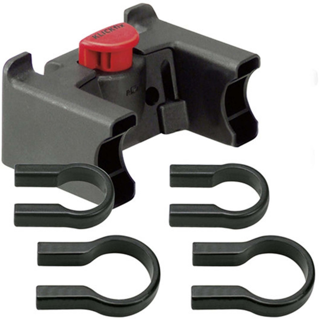 KLICKfix Adaptateur de guidon universel noir-rouge