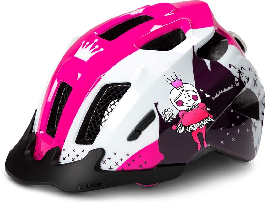 Cube Casque ANT white n pink