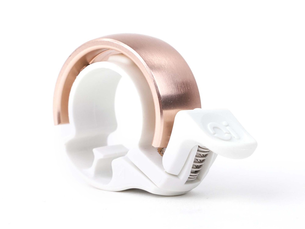 Knog Cloche Oi small white/brass | Diamètre du guidon : 22,2 mm