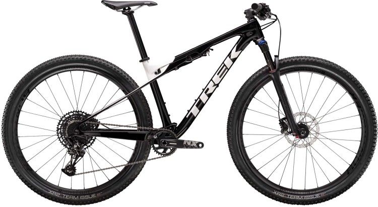 white trek mountain bike